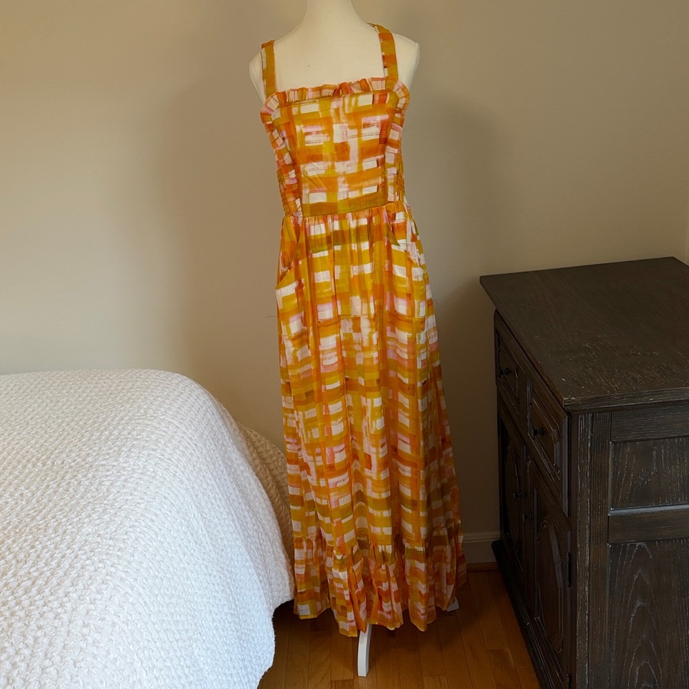 Marie Oliver Sunset Striped Maxi Dress NWT